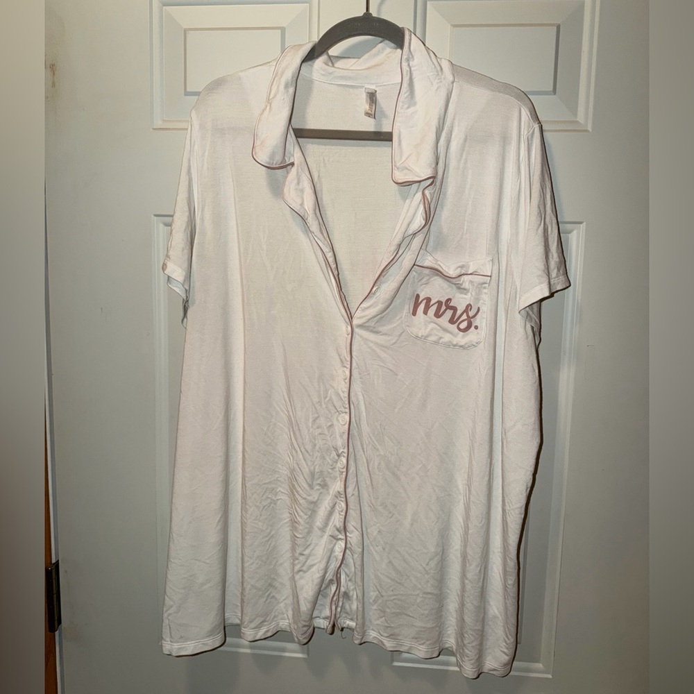 Torrid Ever After Bride Mrs White Pajama Set